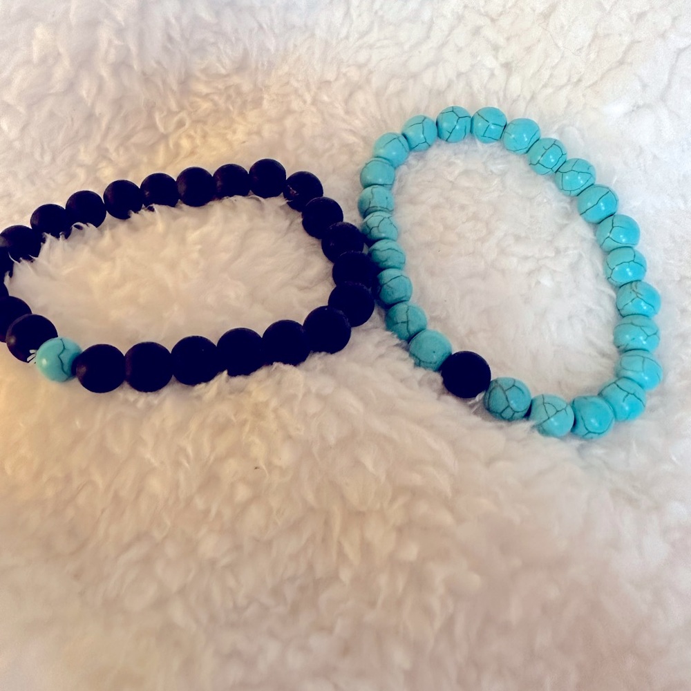 Blue Marble Bracelets